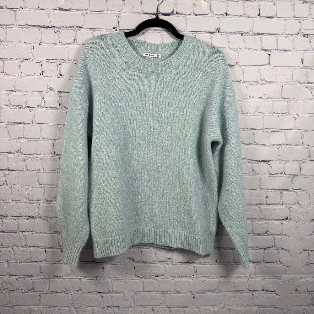 Pink Clover Textured Crew Neck Sweater Size Small